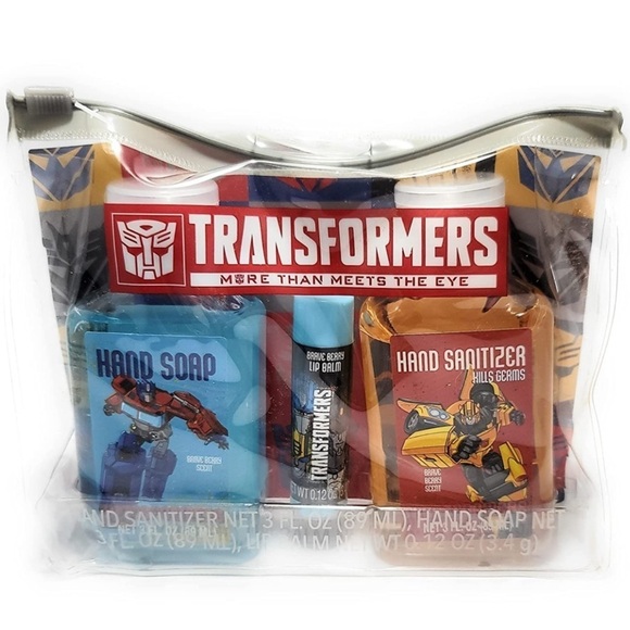 Transformers Other - Transformers Hasbro Travel Kit Set with Clear Transparent Reusable Storage Case